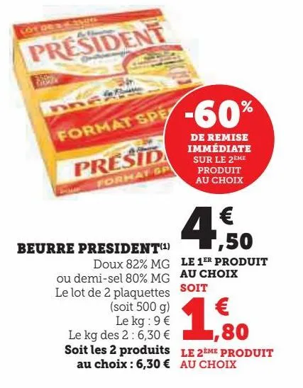 beurre président