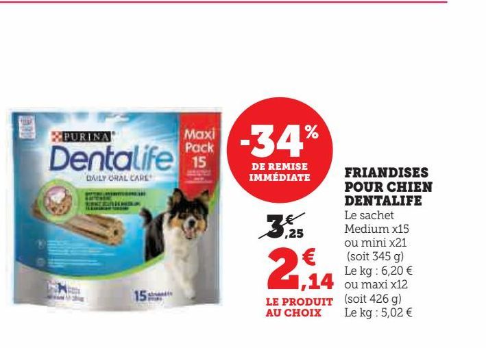 FRIANDISES POUR CHIEN DENTALIFE