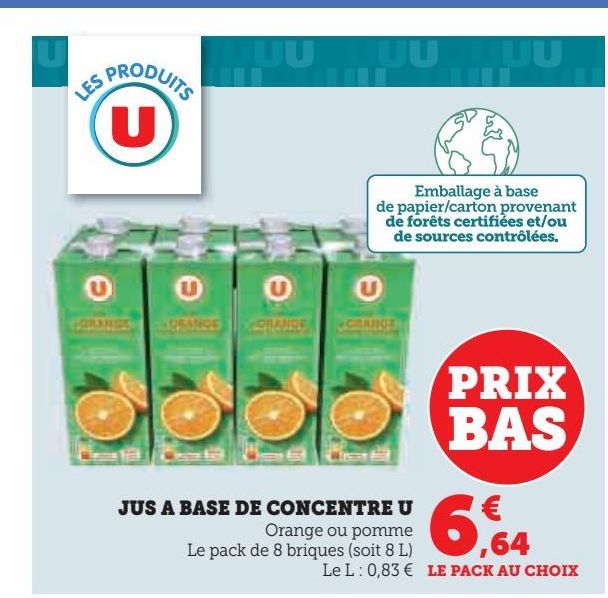 JUS A BASE DE CONCENTRE U