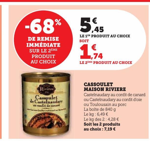 CASSOULET  MAISON RIVIERE