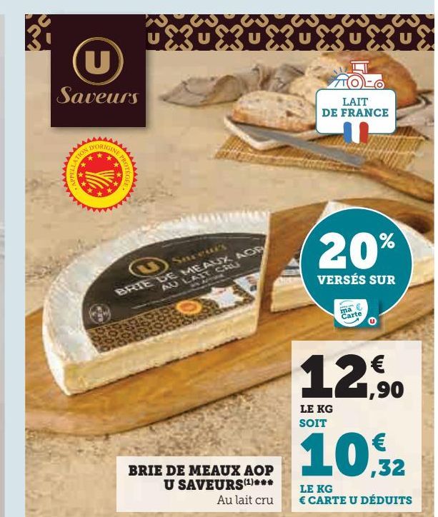 BRIE DE  MEAUX AOP U  SAVEURS***