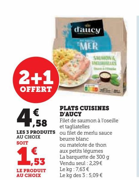 PLATS CUISINES D'AUCY