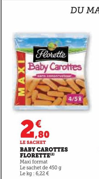 BABY CAROTTES  FLORETTE(