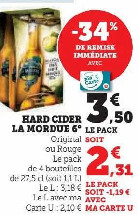 hard cider  la mordue 6°