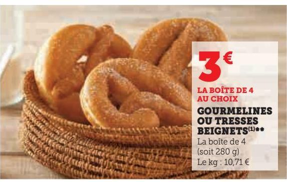 GOURMELINES  OU TRESSES  BEIGNETS