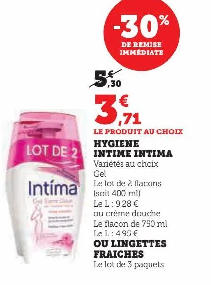 hygiene  intime  intima