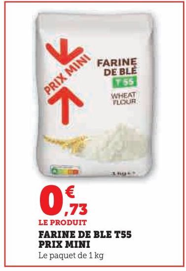 FARINE DE BLE T55  PRIX MINI