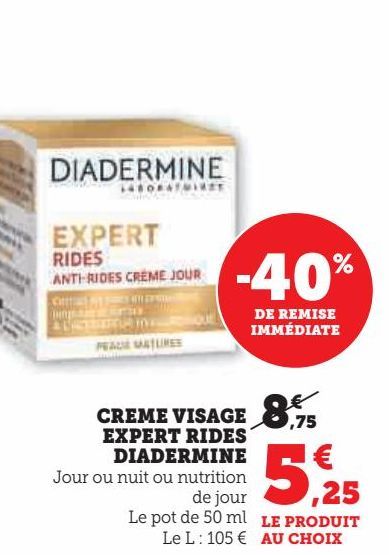 CREME VISAGE  EXPERT RIDES  DIADERMINE