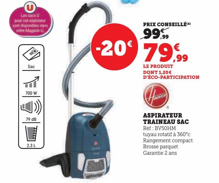 ASPIRATEUR  TRAINEAU SAC