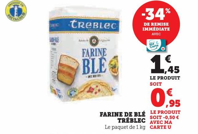 FARINE DE BLÉ  TRÉBLEC