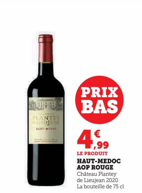 HAUT-MEDOC  AOP ROUGE