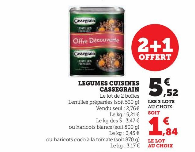 LEGUMES CUISINES  CASSEGRAIN