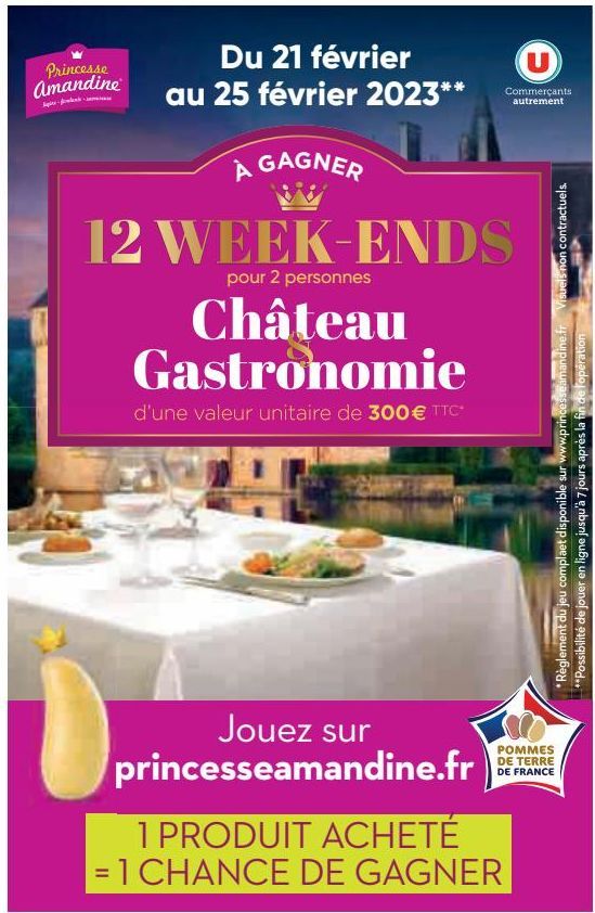 A GAGNER 12 WEEK ENDS POUR 2 PERSONNES 