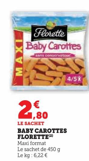 baby carottes Florette