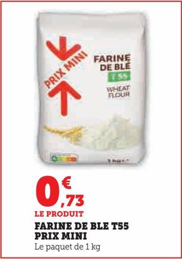 farine de blé T55 prix mini