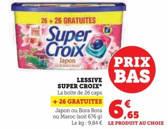 lessive super croix