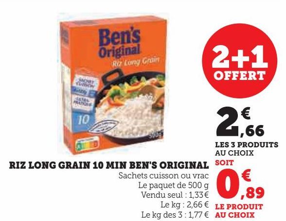 riz long grain 10min Ben's Original