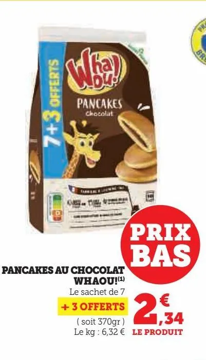 pancakes au chocolat bas  whaou!