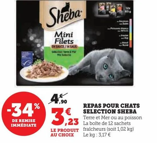 repas pour chats selection sheba