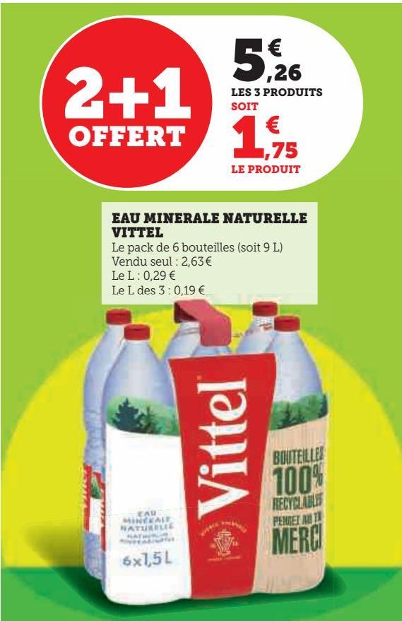 EAU MINERALE NATURELLE VITTEL