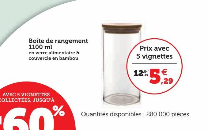 Boîte de rangement 1100 ml