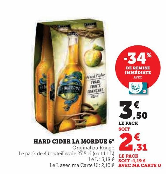 HARD CIDER LA MORDUE 6° 