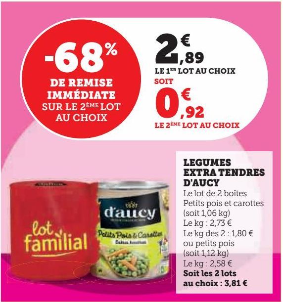 LEGUMES EXTRA TENDRES D'AUCY