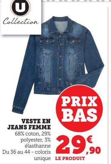 VESTE EN JEANS FEMME