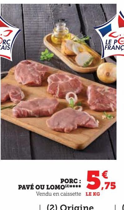 PORC :  PAVÉ OU LOMO