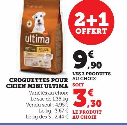 CROQUETTES POUR CHIEN MINI ULTIMA