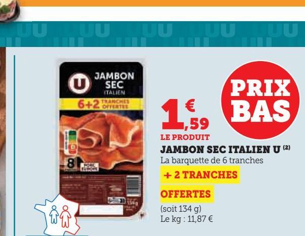 JAMBON SEC ITALIEN U