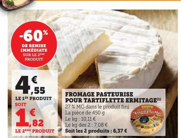  fromage pasteurise pour tartiflette ermitage