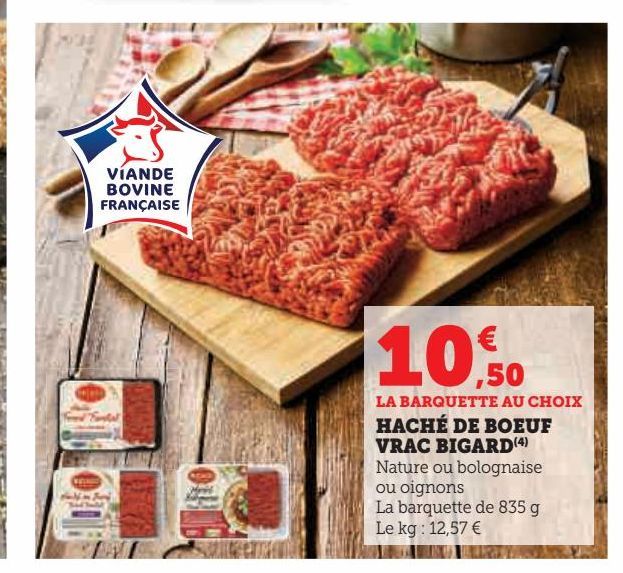 HACHÉ DE BOEUF VRAC BIGARD