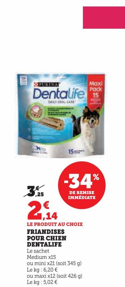 FRIANDISES POUR CHIEN DENTALIFE