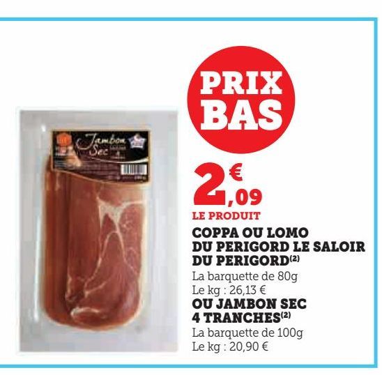 COPPA OU LOMO DU PERIGORD LE SALOIR DU PERIGORD