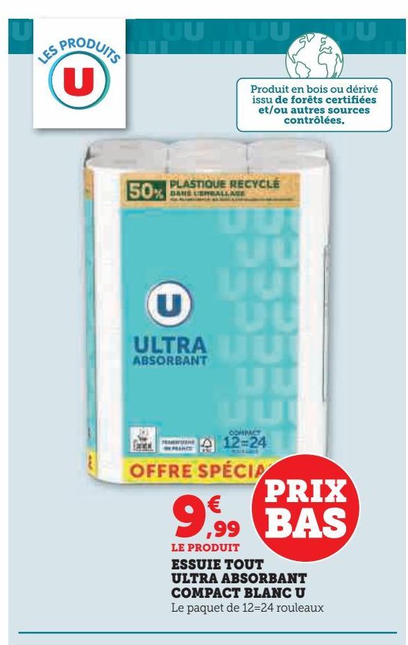 ESSUIE TOUT ULTRA ABSORBANT COMPACT BLANC U