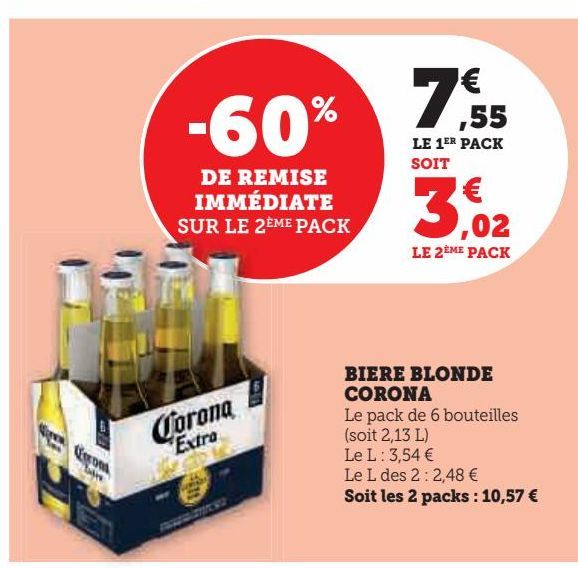 BIERE BLONDE  CORONA