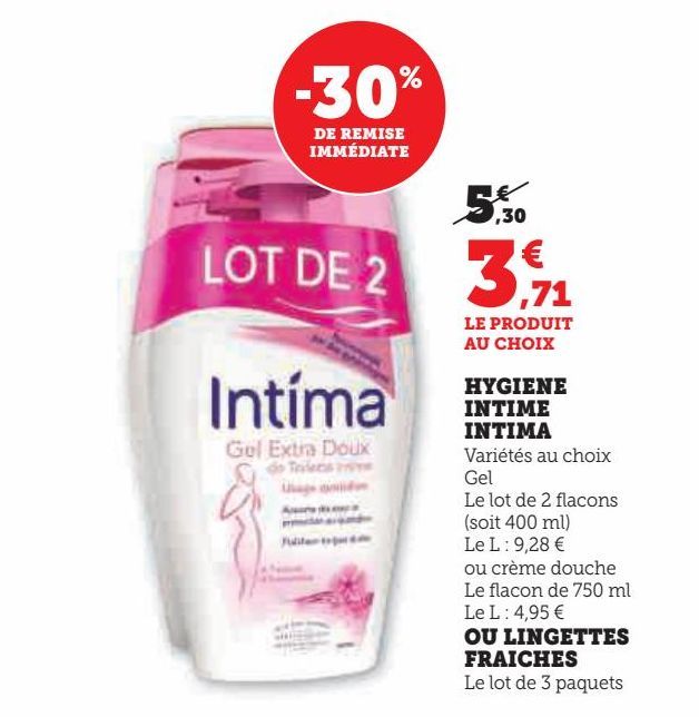 HYGIENE INTIME INTIMA