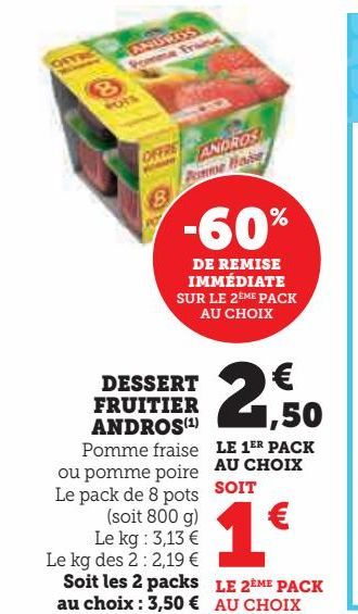 DESSERT  FRUITIER  ANDROS