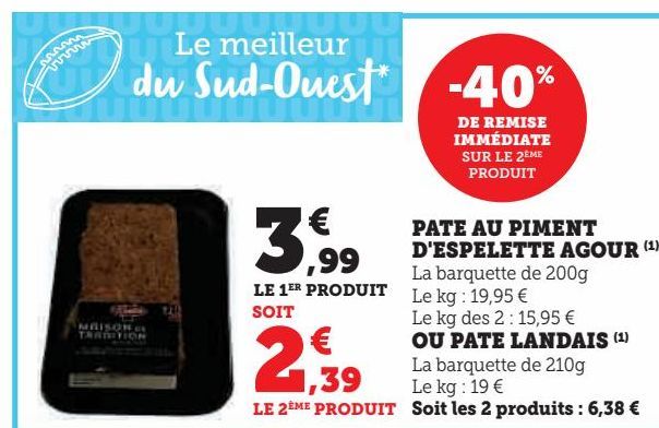 PATE AU PIMENT  D'ESPELETTE AGOUR OU PATE LANDAIS