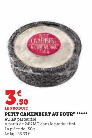 PETIT CAMEMBERT AU FOUR