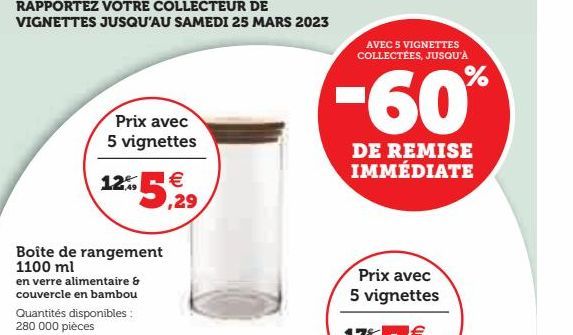 Boîte de rangement 1100 ml