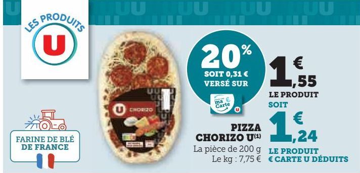 PIZZA CHORIZO U