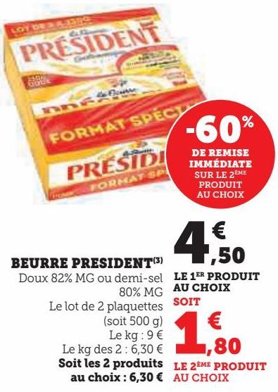 BEURRE PRESIDENT