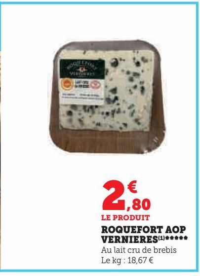 ROQUEFORT AOP  VERNIERES