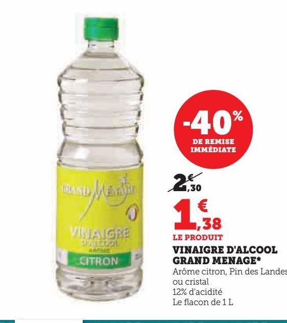 VINAIGRE D'ALCOOL  GRAND MENAGE