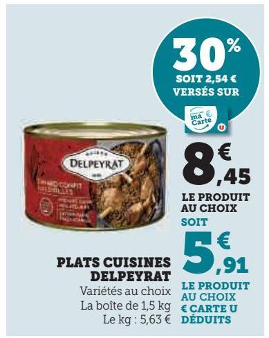 PLATS CUISINES  DELPEYRAT