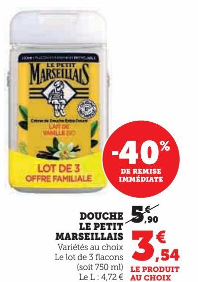 DOUCHE LE PETIT  MARSEILLAIS