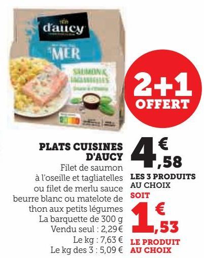 PLATS CUISINES D'AUCY