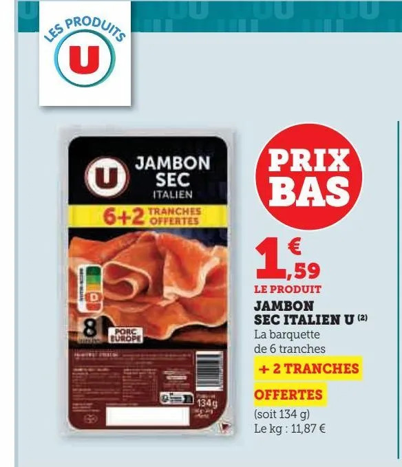 jambon sec italien u